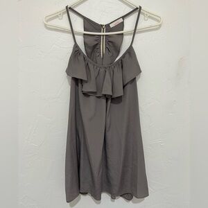 Kaitlyn Gray Ruffled Women's Top - One Size